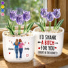 Custom Glass Everlasting Tulips - Personalized Best Friend Birthday Gifts For Women, Besties, Sisters, BFF - Got Your Back, Always