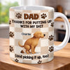 Custom Mug - Personalized Father's Day Gifts For Dog Cat Lovers, Dog Dad And Mom, Cat Owners - Paws Fill Life With Joy