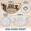 Custom Non-Pleated Fan Flag - Personalized America 250th Anniversary Gifts For Mom, Dad, Brother, Sister, Kids - Celebrating 250 Years Strong