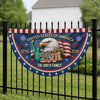 Custom Non-Pleated Fan Flag - Personalized America 250th Anniversary Gifts For Mom, Dad, Brother, Sister, Kids - Born To Celebrate Freedom