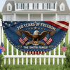 Custom Non-Pleated Fan Flag - Personalized America 250th Anniversary Gifts For Mom, Dad, Brother, Sister, Kids - United By Liberty