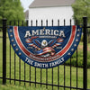 Custom Non-Pleated Fan Flag - Personalized America 250th Anniversary Gifts For Mom, Dad, Brother, Sister, Kids - Land Of Freedom And Love