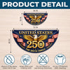 Custom Non-Pleated Fan Flag - Personalized America 250th Anniversary Gifts For Mom, Dad, Brother, Sister, Kids - Proud Loud American