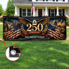 Custom Outdoor Banner - Personalized America 250th Anniversary Gifts For Mom, Dad, Kids - Celebrate Freedom In Style