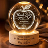 Custom Crystal Ball Night Light - Personalized Birthday Gifts For Teachers - A Teacher’s Guiding Light