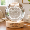 Custom Crystal Ball Night Light - Personalized Birthday Gifts For Teachers - A Teacher’s Guiding Light