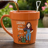 Custom Plant Pot Ceramic Mug - Personalized Birthday Garden Gifts For Gardeners - Garden Girl Era