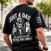 Custom Back Printed Shirt - Personalized Father's Day Birthday Gifts For Dad, Grandpa - Just A Dad