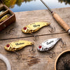 Custom Fishing Lure Gift Box - Personalized Father's Day Fishing Gifts For Fisherman, Dad, Grandpa - Born To Fish Forced To Work