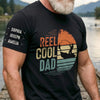 Custom Unisex T-Shirt With Design On Sleeve - Personalized Father's Day Fishing Gifts For Fisherman, Dad, Grandpa - The Fishing Legend