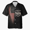 Custom Unisex Tropical Hawaiian Aloha Shirt - Personalized America 250th Anniversary Father's Day Gifts For Dad, Grandpa - Proud Dad Strong Legacy
