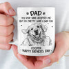 Custom Photo Mug - Personalized Father's Day Birthday Gifts For Dog Cat Lovers, Dog Dad, Cat Owners - You Adopted Me, I Trained You
