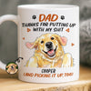 Custom Photo Mug - Personalized Father's Day Birthday Gifts For Dog Cat Lovers, Dog Dad, Cat Owners - We're Your Favorites