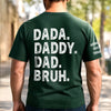 Custom T-Shirt - Personalized Father's Day Birthday Gifts For Dad, Grandpa - Promoted To Bruh