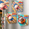 Custom Photo Dad Bod Belly Squishy Acrylic Fridge Magnet – Personalized Father's Day Funny Gifts For Dad, Grandpa – The Legend Has Retired