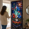 Custom Door Cover - Personalized America 250th Anniversary Gifts For Mom, Dad, Brother, Sister, Kids - Land Of Liberty Family