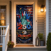 Custom Door Cover - Personalized America 250th Anniversary Gifts For Mom, Dad, Brother, Sister, Kids - Land Of Liberty Family
