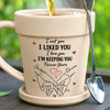 Custom Plant Pot Ceramic Mug - Personalized Birthday Garden Gifts For Husband And Wife, Him And Her - A Promise Kept Forever