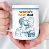Custom Photo Mug - Personalized Father's Day Birthday Gifts For Dad, Grandpa, Husband - World’s Best Dad Ever