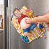 Custom Photo Dad Bod Belly Squishy Acrylic Fridge Magnet – Personalized Father's Day Funny Gifts For Dad, Grandpa – Vacation Mode