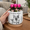 Custom Photo Home Decor Ceramic Plant Pot - Personalized Pet Memorial Sympathy Gifts For Dogs, Cats - Forever Loved Never Forgotten