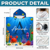Custom Poncho Beach Towel - Personalized Summer Vacation And Travel Gifts For Women, Men, Kids - My Little Underwater Kingdom