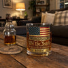 Custom 11oz Whiskey Glass - Personalized America 250th Anniversary Gifts For Women, Men - Red White And Proud