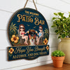 Custom Wood Sign - Personalized Summer Vacation And Travel Gifts For Husband And Wife, Dog Dad And Mom - Patio Bar, Furry Rules Tonight