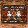 Custom Home Decor Metal Sign - Personalized Anniversary Wedding Gifts For Husband And Wife, Him And Her - Stuck With You