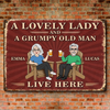 Custom Home Decor Metal Sign - Personalized Anniversary Wedding Gifts For Husband And Wife, Him And Her - Our Real Life Sitcom