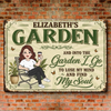 Custom Home Decor Metal Sign - Personalized Birthday Garden Gifts For Gardeners - Losing My Mind In The Garden