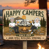 Custom Home Decor Metal Sign - Personalized Anniversary Wedding Camping Gifts For Campers, Husband And Wife, Him And Her - Still Rolling Strong