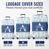 Custom Luggage Cover - Personalized Summer Vacation And Travel Gifts For Women, Men - Adventure Starts Here