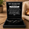 Custom Engraved Infinity Bracelet - Personalized Anniversary Wedding Gifts For Husband And Wife, Him And Her - Locked In Forever
