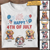 Happy 4th Of July Anniversary - Gift for 4th Of July - Personalized Unisex T-Shirt