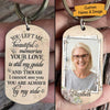 You Left Me Beautiful Memories & Your Love Is Still My Guide - Upload Image, Personalized Keychain