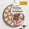 My Greatest Blessings Call Me Grammy - Upload Image, Gift For Mom, Grandma - Personalized Shaped Wood Sign