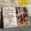 Next To You - Upload Image, Personalized Horizontal Canvas