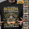 I Am A Veteran Grandpa - Gift For 4th Of July - Personalized Unisex T-Shirt