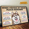 When Visiting Our Home Please Remember - Personalized Horizontal Poster