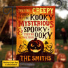 There're Creepy And There're Kooky - Personalized Funny Cat Flag, Halloween Ideas.