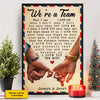 I Love You More Than The Distance Between Us - Gift For Couples, Personalized Vertical Poster