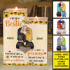 To My Bestie - You Won't Have To Face Problems Alone - Personalized Candle Holder