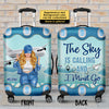 The Sky Is Calling & I Must Go - Personalized Luggage Cover