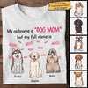 My Nickname Is "Dog Mom" - Gift For Dog Mom, Personalized Unisex T-shirt, Hoodie