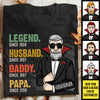 Legend Husband Daddy Grandpa - Personalized Unisex T-Shirt