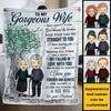 To My Gorgeous Wife, I Love You Forever And Always - Gift For Couples, Personalized Blanket