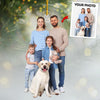 Custom Photo Happy Holiday - Dog & Cat Personalized Custom Ornament - Acrylic Custom Shaped - Christmas Gift For Pet Owners, Pet Lovers