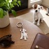 Custom Photo My Furry Friend Is My Holiday Cheer - Dog & Cat Personalized Custom Shaped Acrylic Keychain - Gift For Pet Owners, Pet Lovers