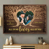 All Of Me Loves All Of You - Personalized Horizontal Poster - Upload Image, Gift For Couples, Husband Wife